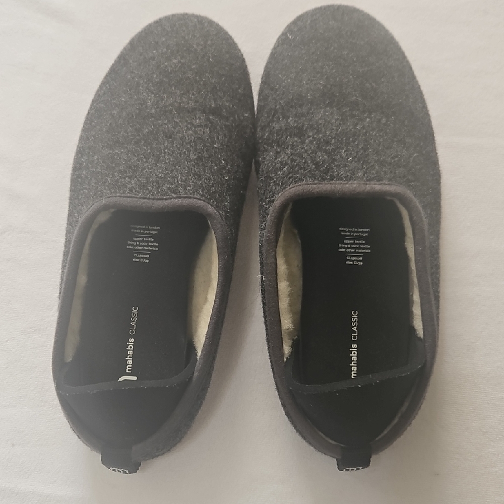 Mahabis Charcoal Womens Slip-Ons